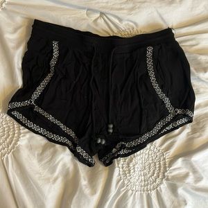 Bethany Mota black bohemian shorts